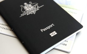 Australian passport.