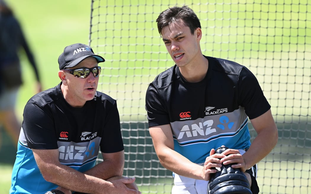 Coach Gary Stead and Mark Chapman.