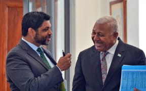 Attorney-General Aiyaz Sayed-Khaiyum and Prime Minister Frank Bainimarama.