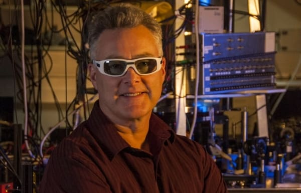 Andrew Wilson in his Quantum Physics Laboratory