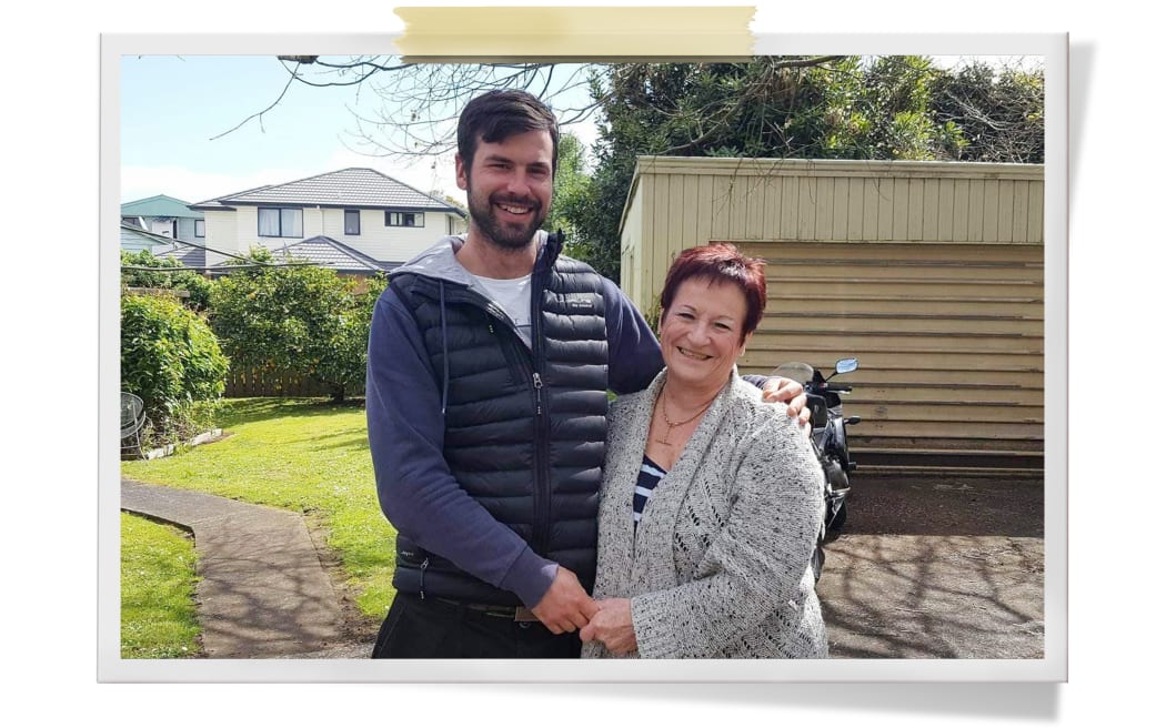 Jerrim Toms and his mum, Joan