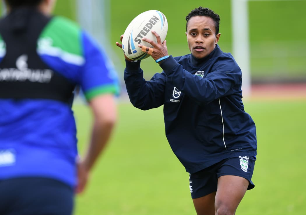 Timaima Ravisa. NRLW Women's Warriors training at Mt. Smart Stadium, Auckland on 13th September 2019.
