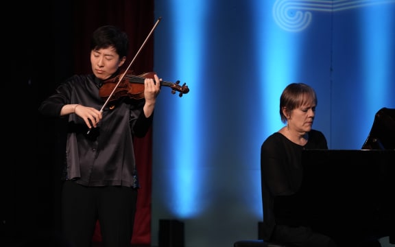 Jiayi Chen performs at the Michael Hill International Violin Competition.