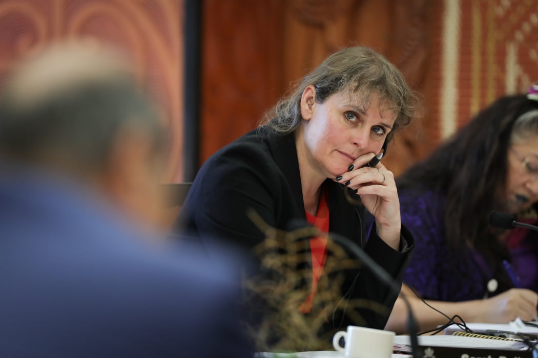 Labour MP Sarah Pallett listeniing to evidence in Select Committee