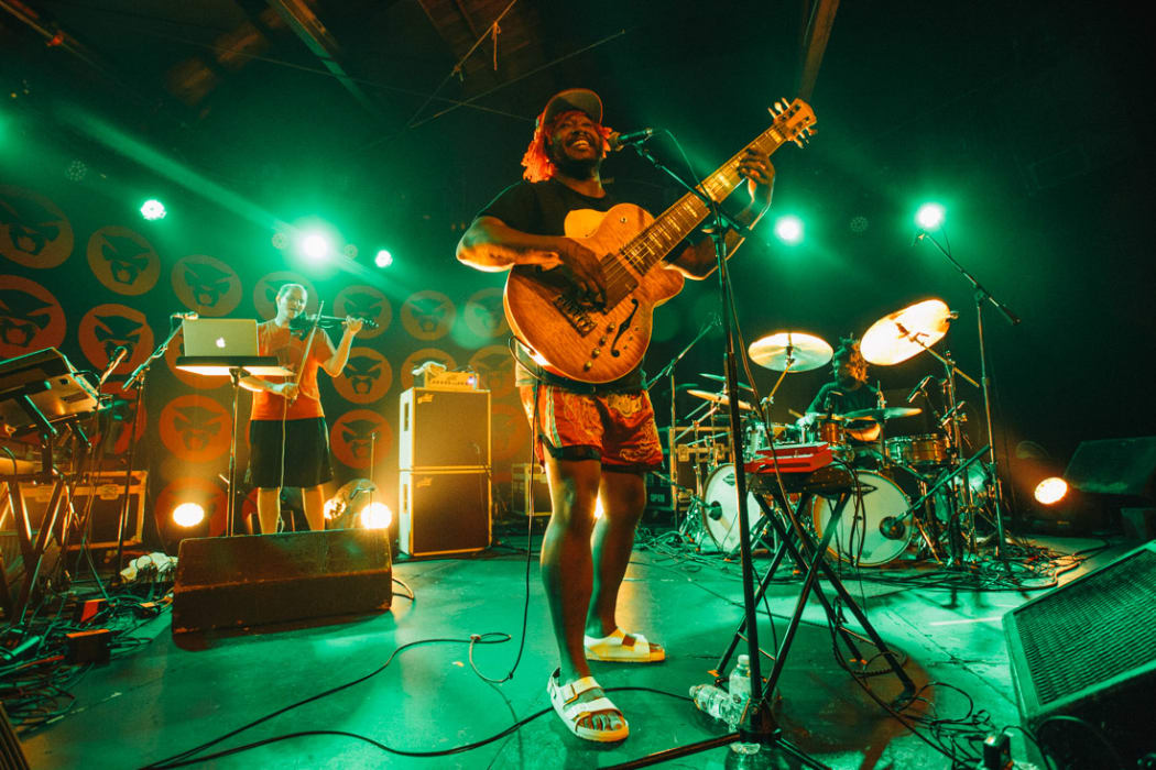 Thundercat performing at the Glasshouse in Pomona, California in 2017