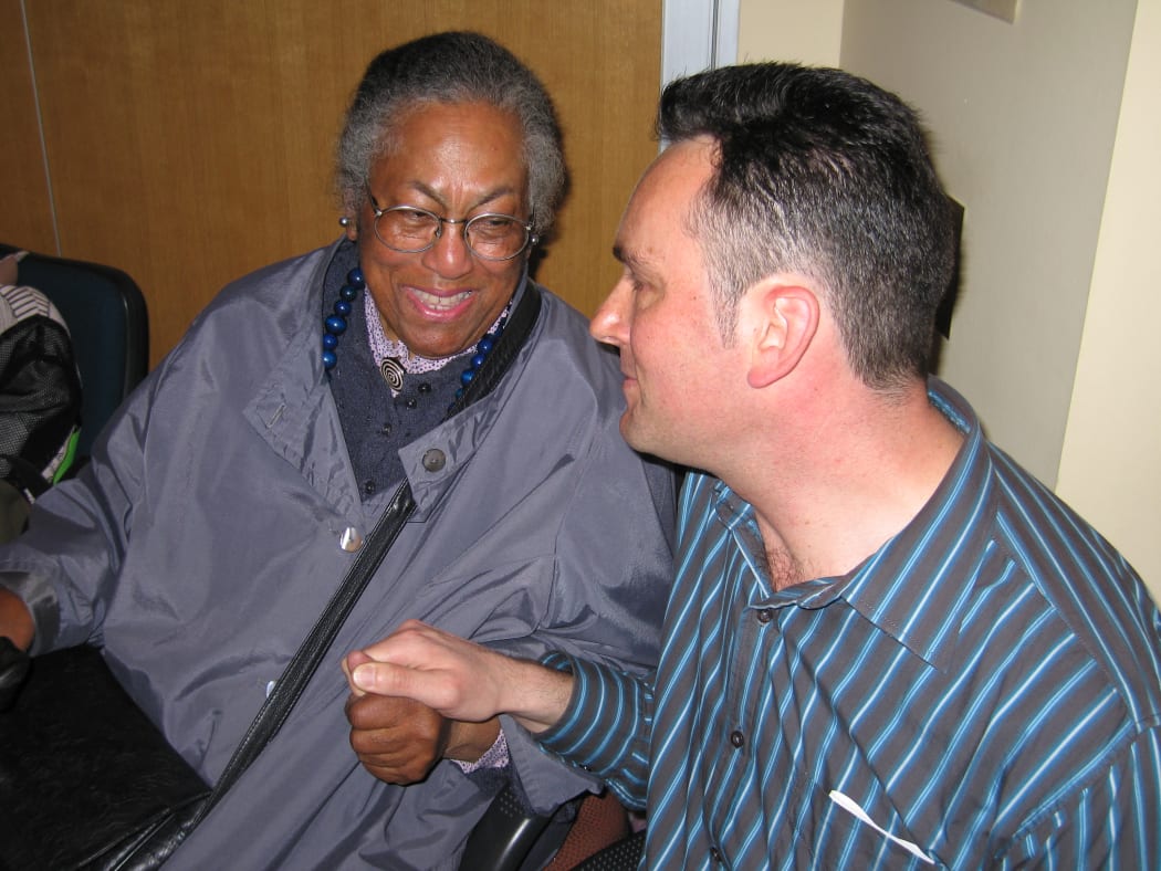 Judith Clark with Roger Smith