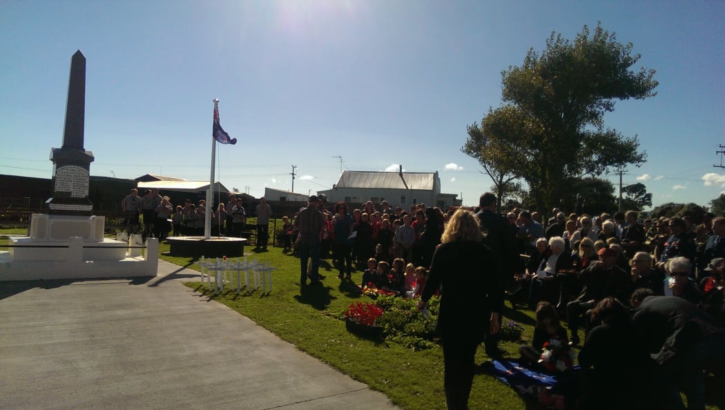 More than 200 people have gathered at Alton in South Taranaki for Anzac comemorations.