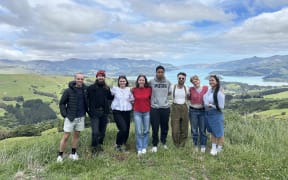 The Inspiring Explorers team of (from left) Jake Bailey, Calum Turner, Lucy Hayes, Stevenson, Louise Piggin, Kitiona "Billy" Pelasio, Daniel Borstein, Maia Ingoe and Ngawai Clendon