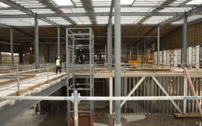 Rototuna Junior High School under construction.