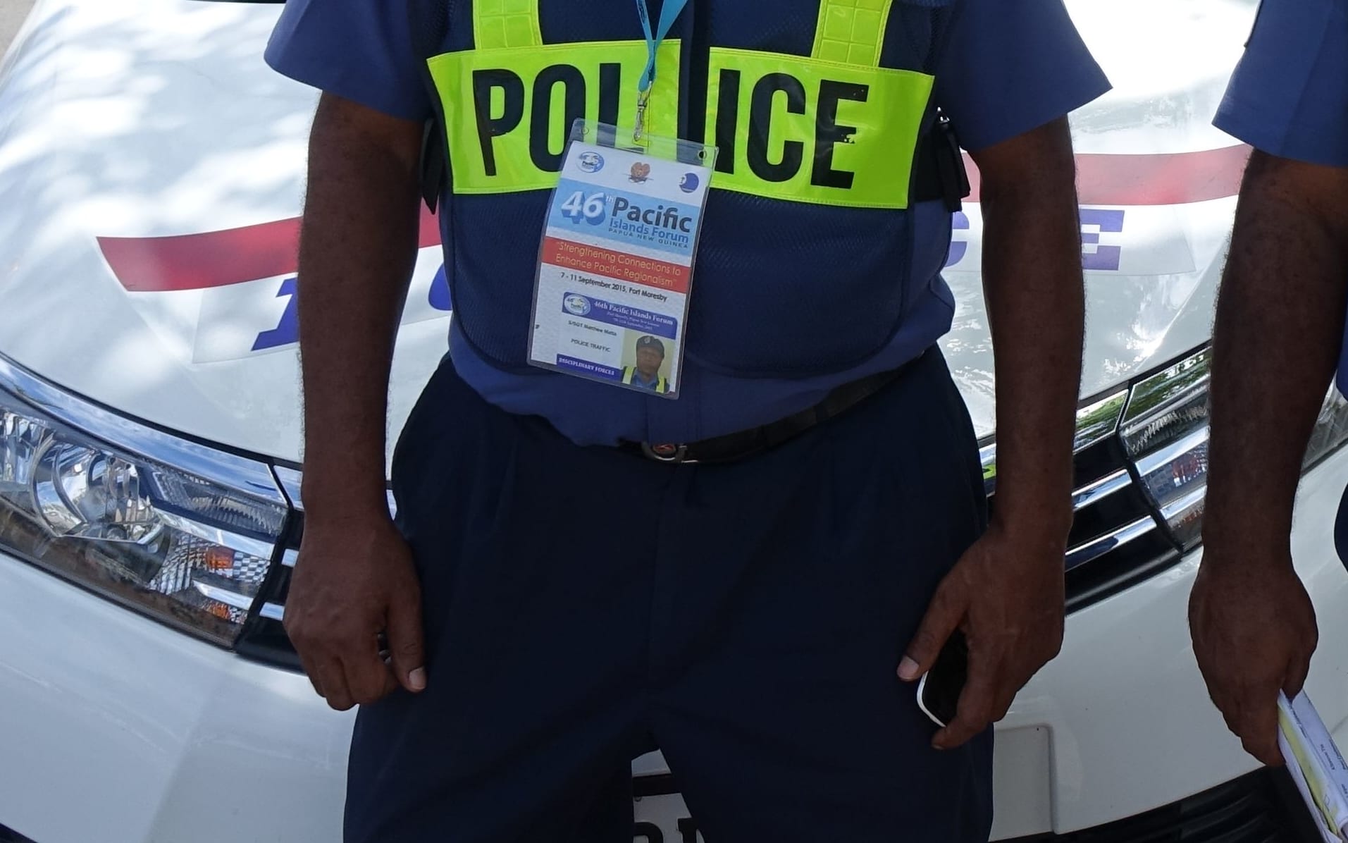PNG Police at the 2015 Pacific Islands Forum meeting.