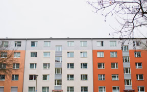 Apartment building, accommodation, housing, rental.