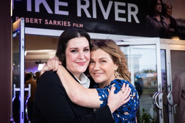 Melanie Lynskey and Robyn Malcolm at the premiere of Pike River in Greymouth.