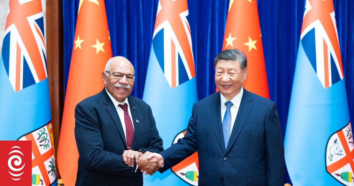 Fiji PM says China's military bases are 'not welcome' in the Pacific