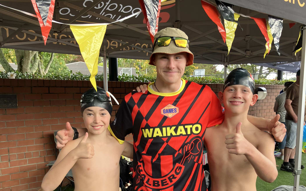 Halberg Games 2024: Zac Shultz (left) Jayden Van Dyk (centre) Spencer Ballard (right)