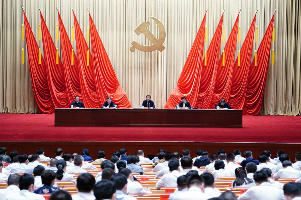 Chinese President Xi Jinping, addresses the opening of a training session for young and middle-aged officials at the Party School of the CPC Central Committee