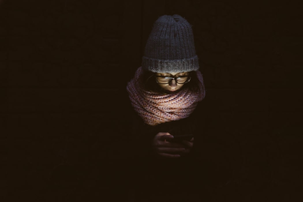 woman on phone