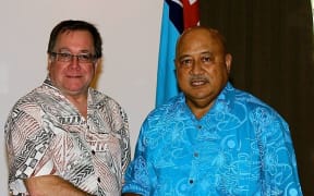 New Zealand's Foreign Minister Murray McCully and his Fiji counterpart Ratu Inoke Kubuabola.