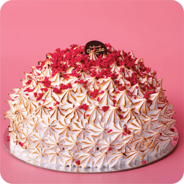 Island Gelato Co's Summer Bombe Alaska Cake.