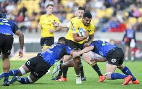 Hurricanes Isaia Walker-Leawere during the Super Rugby Pacific match, Hurricanes v Blues.