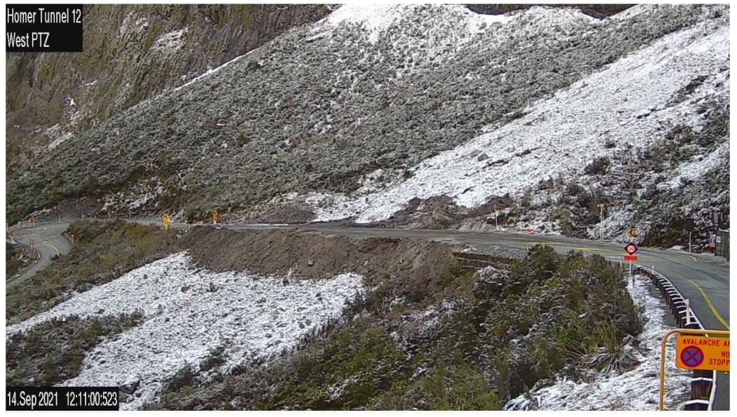 Highway is now open after several days closed due to avalanche risk being high.