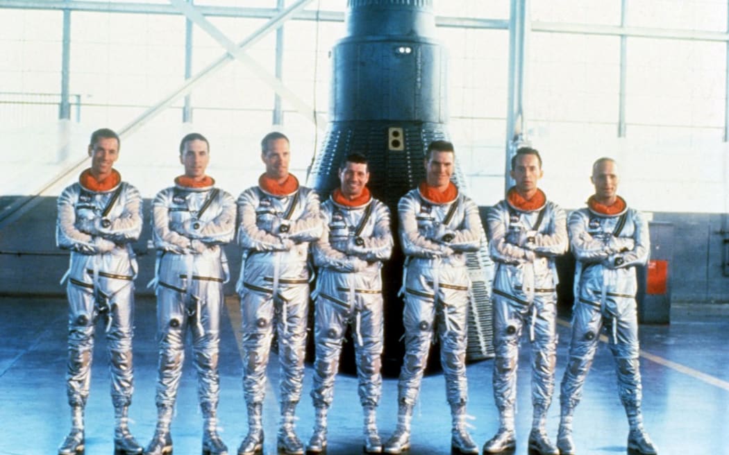 L etoffe des heros
The Right Stuff
1984
Real  Philip Kaufman
Scott Glenn
Ed Harris
Dennis Quaid
Scott Paulin
Charles Frank
Fred Ward
Lance Henriksen.
COLLECTION CHRISTOPHEL © The Ladd Company (Photo by The Ladd Company / Collection Christophel / Collection ChristopheL via AFP)