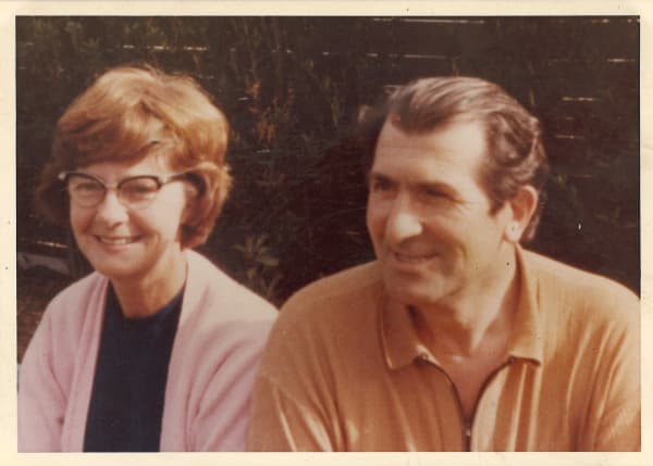 Jo and Frits Hakken in Paekākāriki, 1969.