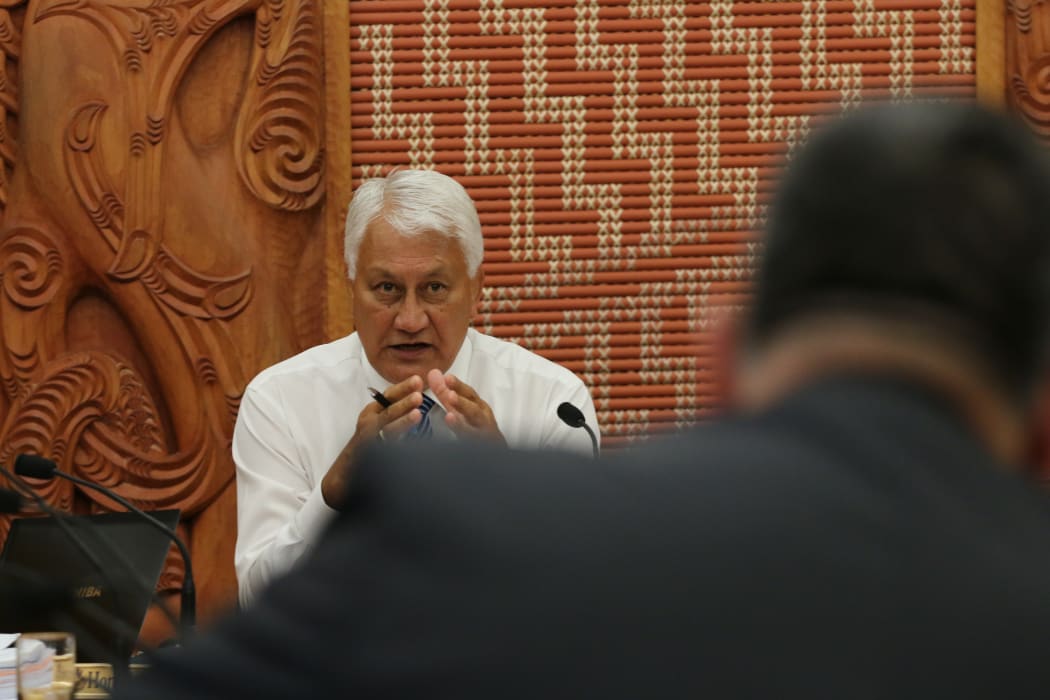 Chair of the Maori Affairs Committee Tutehounuku (Nuk) Korako listens to a coroner about practices surrounding whanau access to tupapaku (deceased).