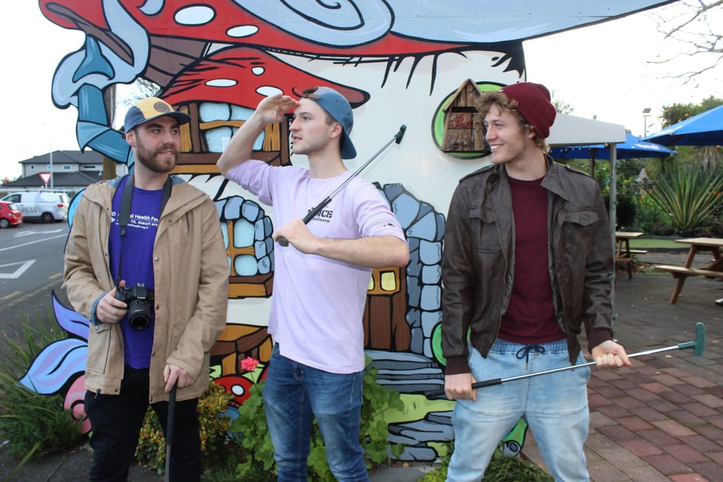 Friends Zac Roberts, Kyle Sutcliffe and John Middleton are 'Par Four.' They are playing every mini-golf course in the country for mental health.