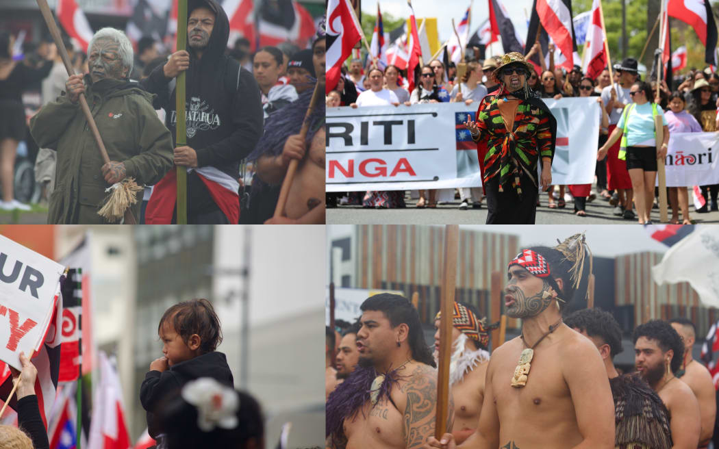 Thousands have joined Hīkoi mō Te Tiriti as it makes its way south to Pāremata (Parliament) in Pōneke.