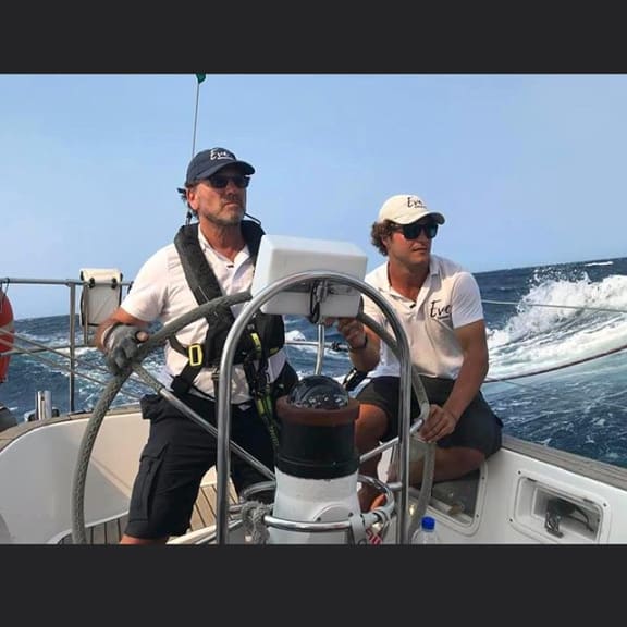 Australian sailor Ben Roulant (right) in 2019.