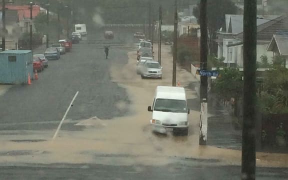 Flooding in Dunedin.