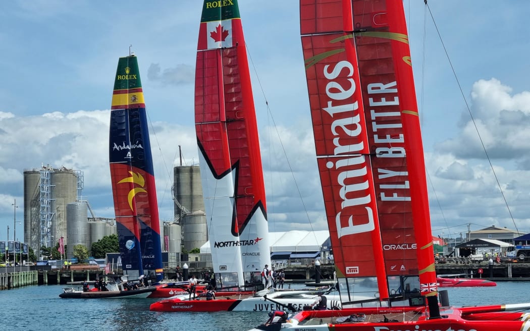 Sailors from around the world are preparing for SailGP in Auckland.