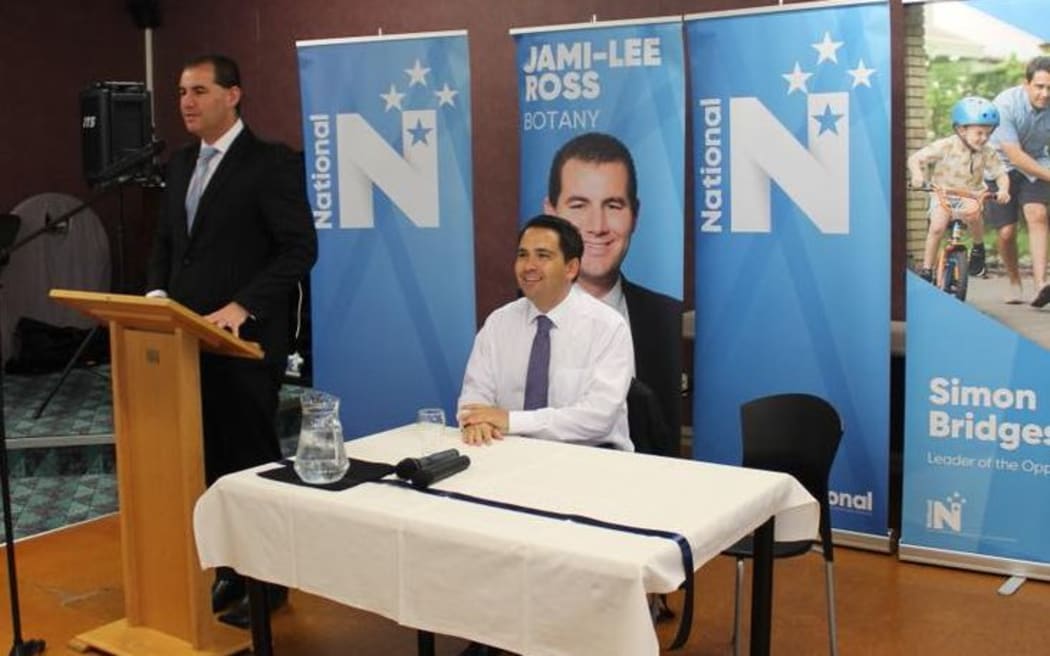 Jami-Lee Ross and Simon Bridges before their political falling-out.