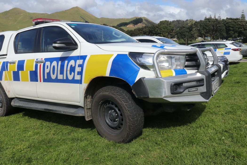 Police cars outside the Marakpoa Hall. They say they’re standing down this search headquarters today, but that doesn’t mean the search is over.