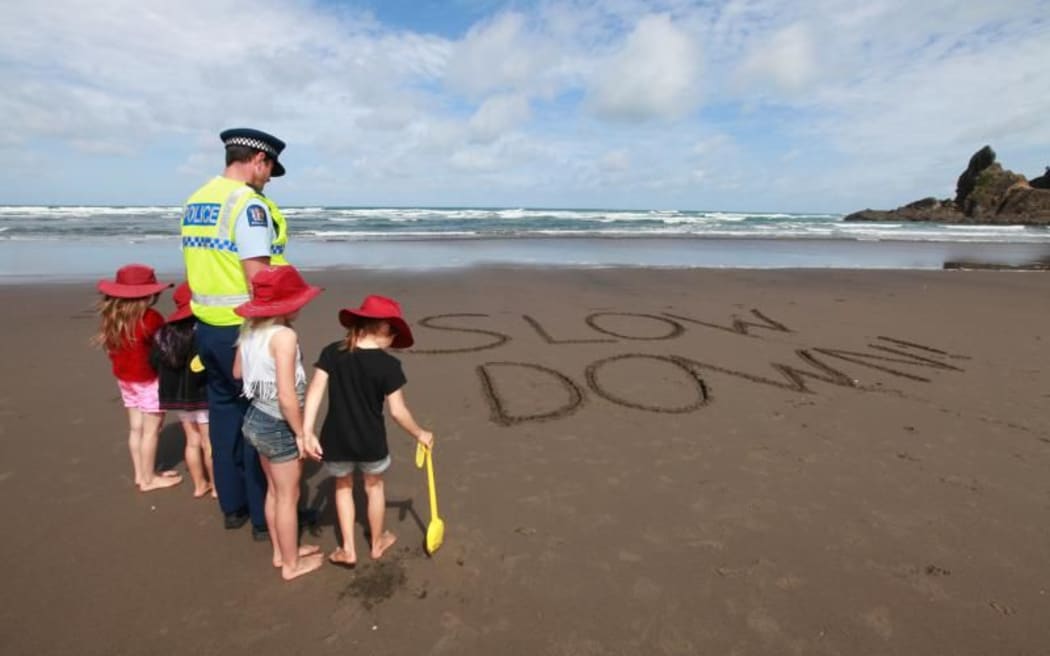 The Reach the Beach campaign's message on speeding has been criticised as confusing.