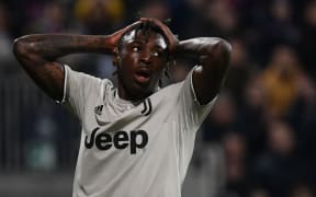 Juventus' Italian forward Moise Kean.
