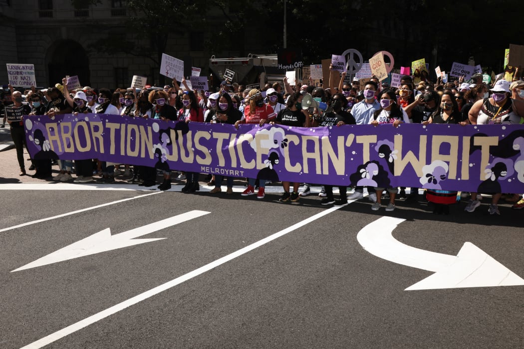 The fifth annual Women's March in Washington DC on 2 October 2021 had a focus on fighting for abortion rights