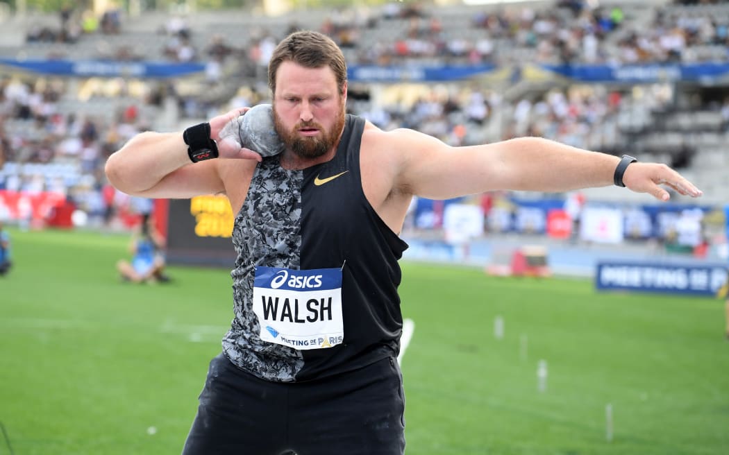 Paris, Athletics, IAAF Diamond League Meeting Paris, 24.08.2019, Stade Charlety, Paris.
Tomas Walsh of New Zealand during the Men's Shot Put event.
Photo copyright Gladys Chai of the Laage *** Local Caption *** | Use worldwide