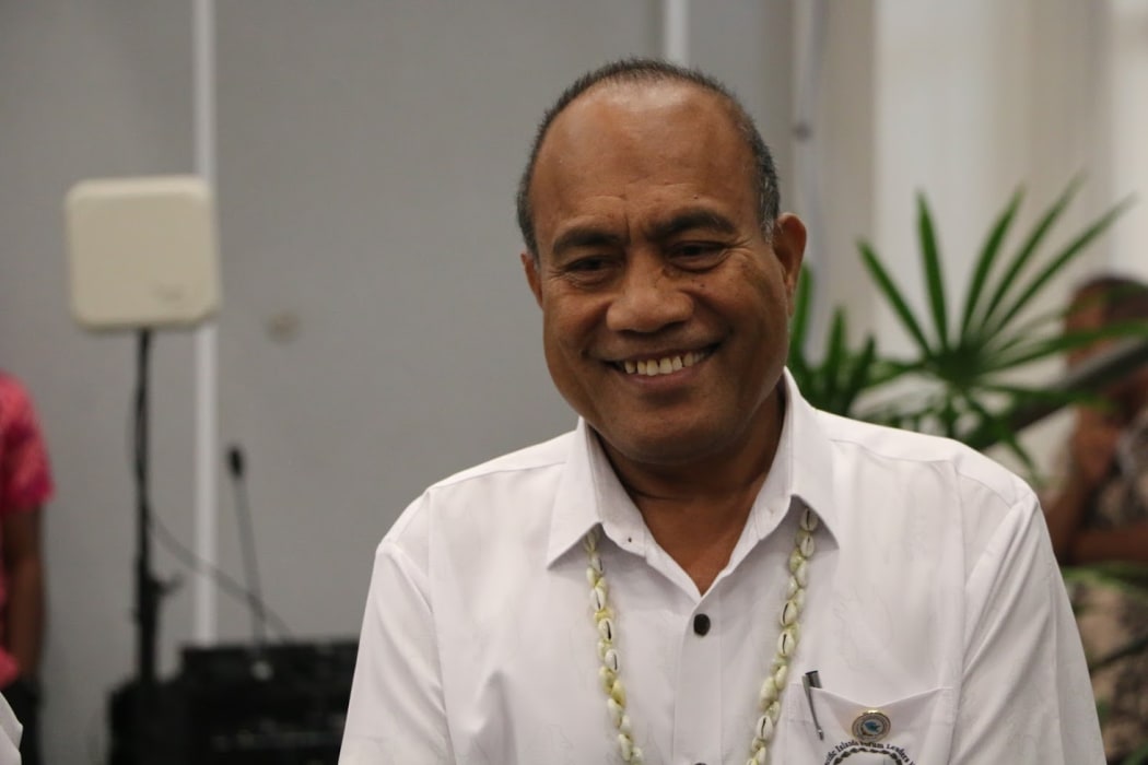 The president of Kiribati, Tantei Maamau, at the 2019 Pacific Islands Forum summit in Tuvalu.