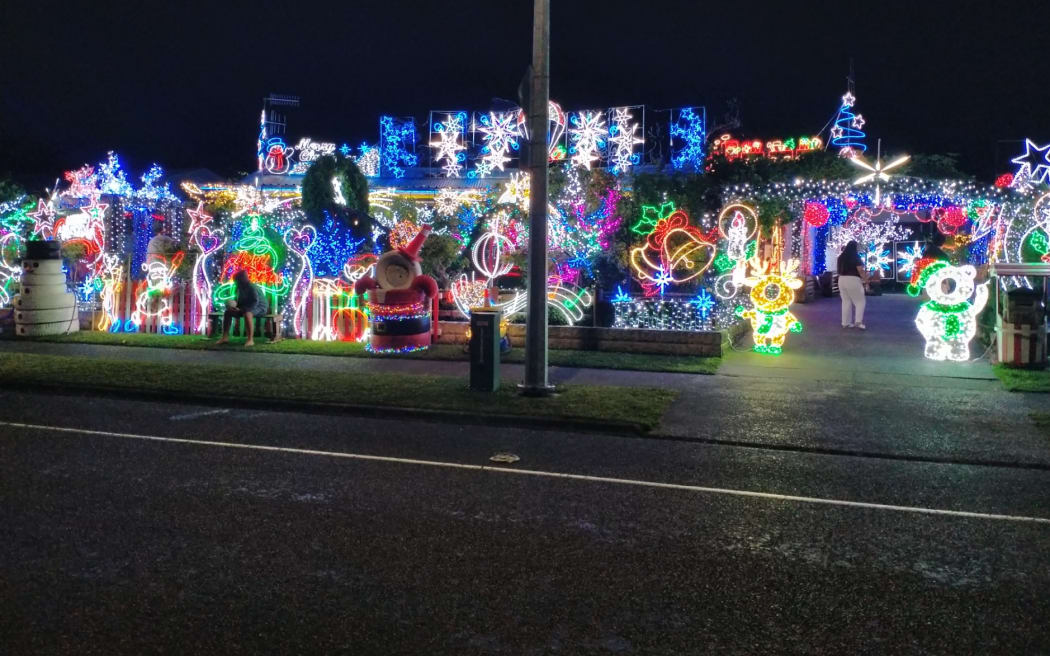 Napier resident Mark Williams goes all-out with his Christmas decòr.