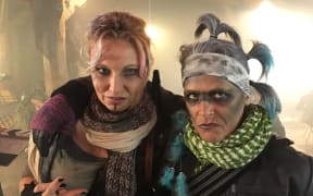 Dawn Marron (on right)
