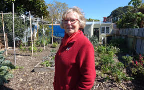 Community Action Worker Ruth Pfister says volunteers staff the cafe and run its garden out the back.