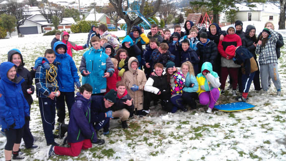 Dunedin children enjoyed a day off from school.