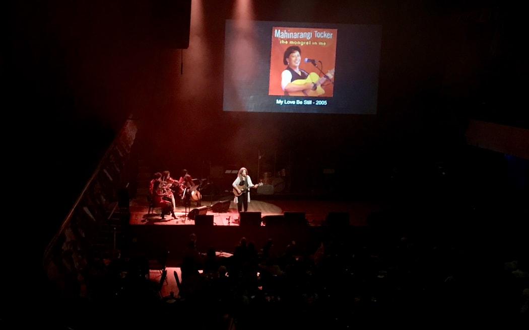 Shona Laing performs in 'Love Me As I Am: The music of Mahinaarangi Tocker' at Auckland's Town Hall.