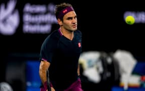 Roger Federer at the 2020 Australian Open.