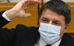 Head of Italia Viva (IV), Matteo Renzi holds a press conference.