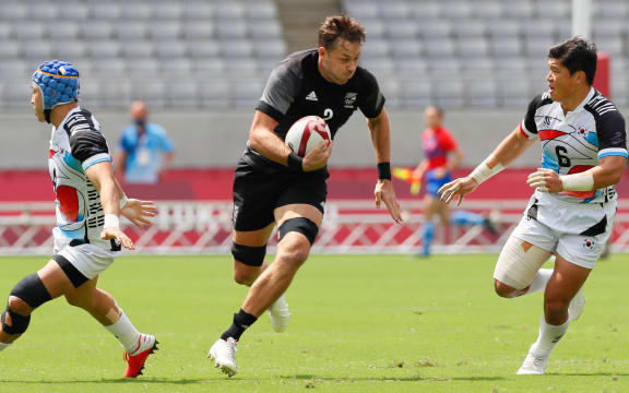Co-captain Tim Mikkelson in action for New Zealand in their Tokyo Olympic Games opener against South Korea at Tokyo Stadium, Tokyo, Japan on Manday 26th July 2021.