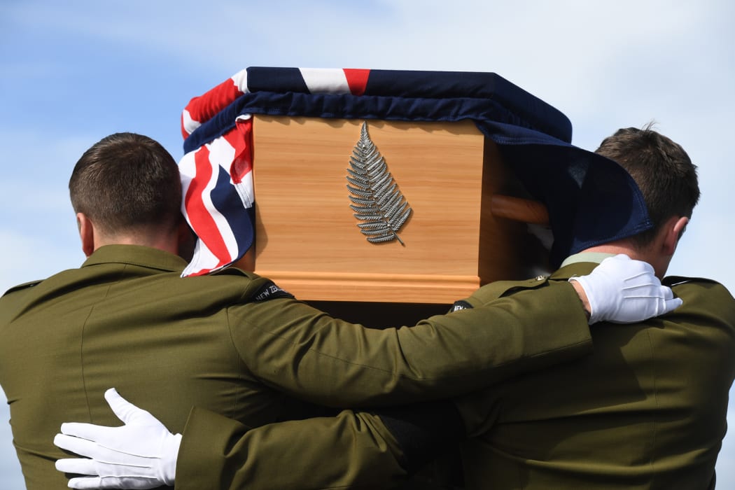 Twenty-seven New Zealand Defence Force personnel and one child repatriated from Malaysia and Singapore are returned home to their relatives at a ramp ceremony at Auckland International Airport.
