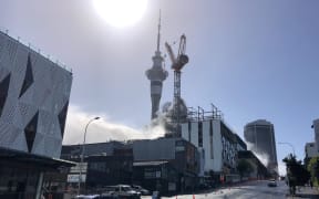 Smoke from SkyCity convention centre fire in Auckland CBD