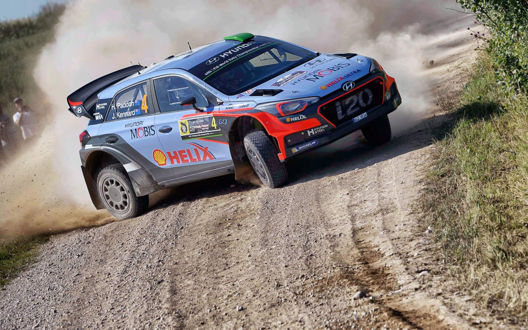 Hayden Paddon in action 2016.